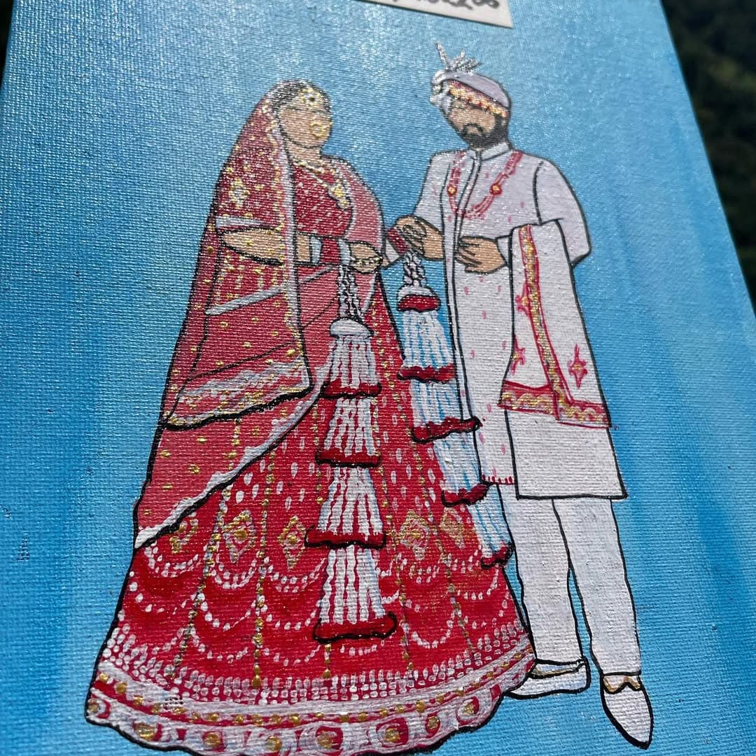 Bright graphic composition